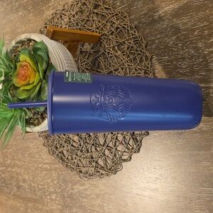 NWT Starbucks 2025 Purple Blue 24oz Recycled Stainless Steel Cold Cup